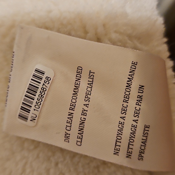 Anthropologie Blank NYC Faux Suede Tan and Cream Sherpa Lined Vest Sz L - Picture 8 of 11